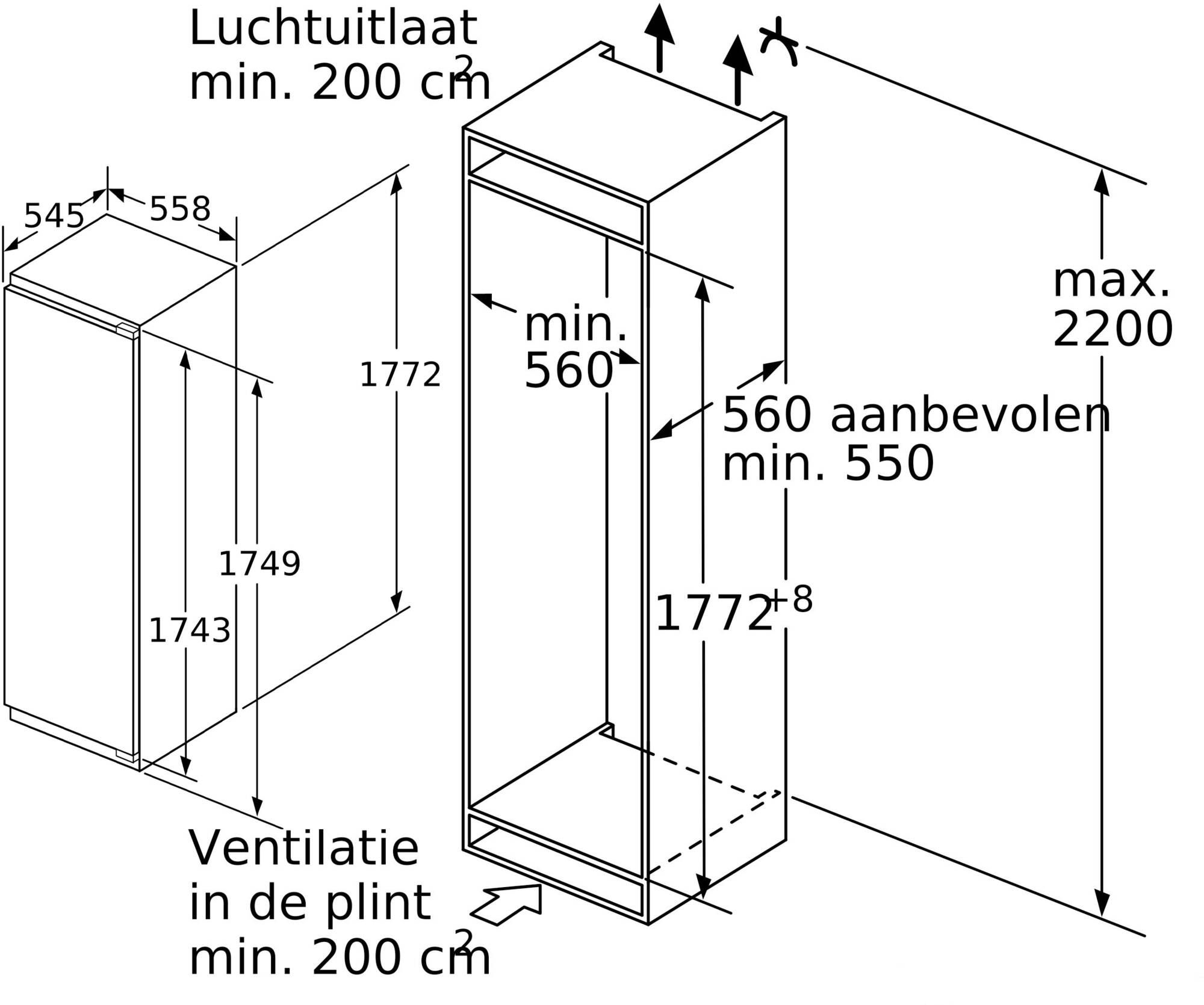 Bosch GIN81ACE0 inbouw vriezer afbeelding 5