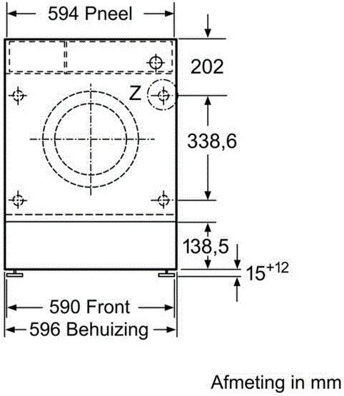 Bosch wasmachine inbouw WIW24342EU afbeelding 4