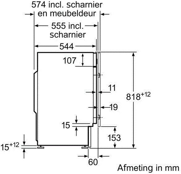 Bosch wasmachine inbouw WIW28542EU afbeelding 4