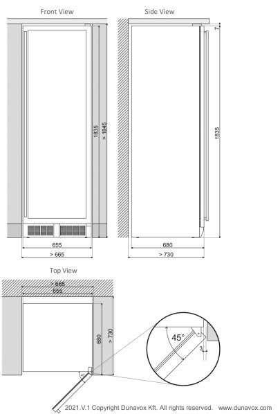 Dunavox wijnkast DX 143 468B afbeelding 3