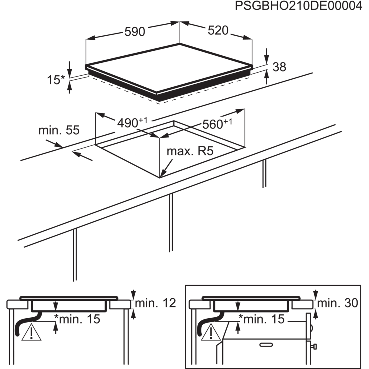 Electrolux EHF6140FOK inbouw kookplaat afbeelding 5