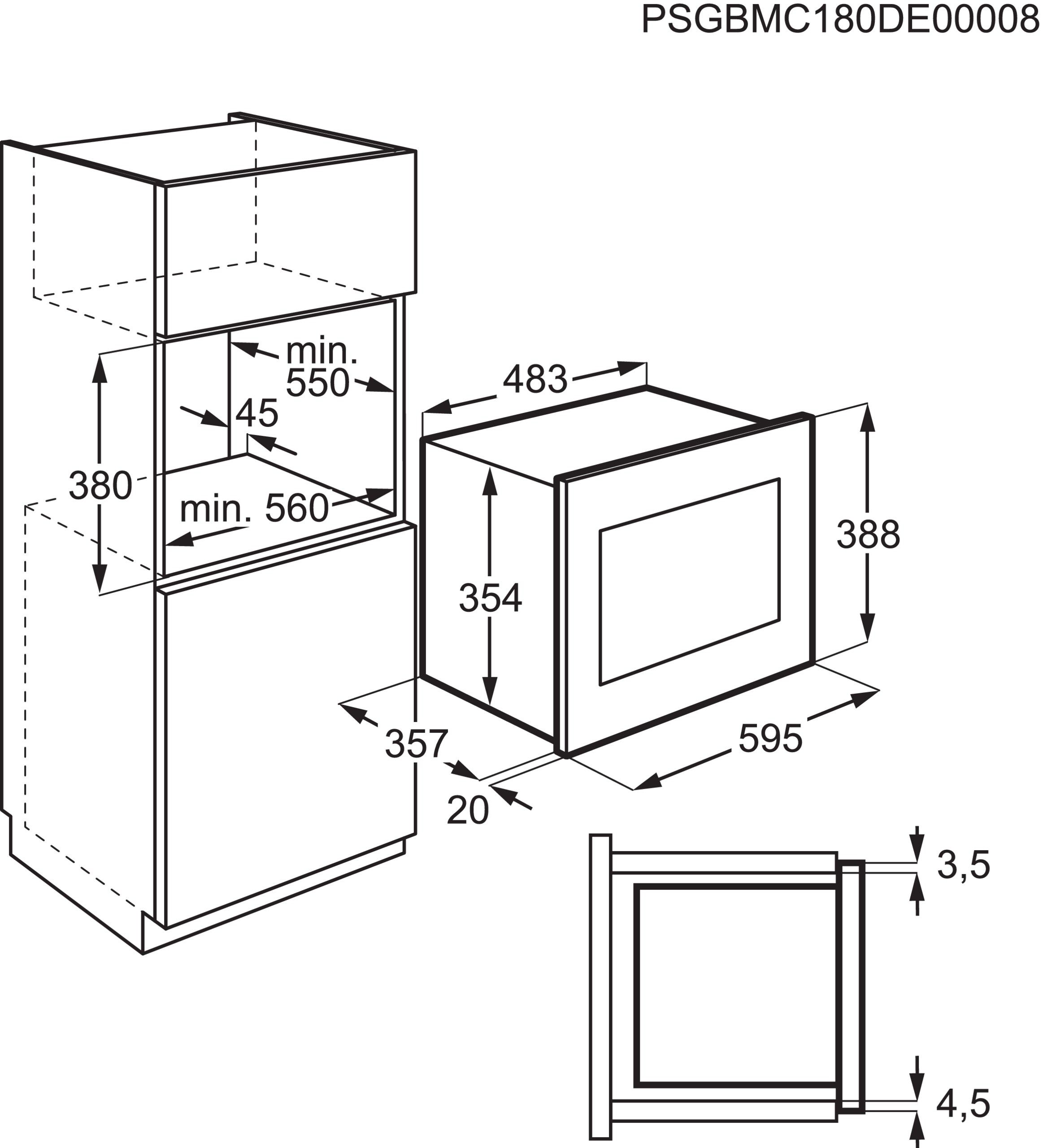 Electrolux LMS4253TMK inbouw magnetron afbeelding 5