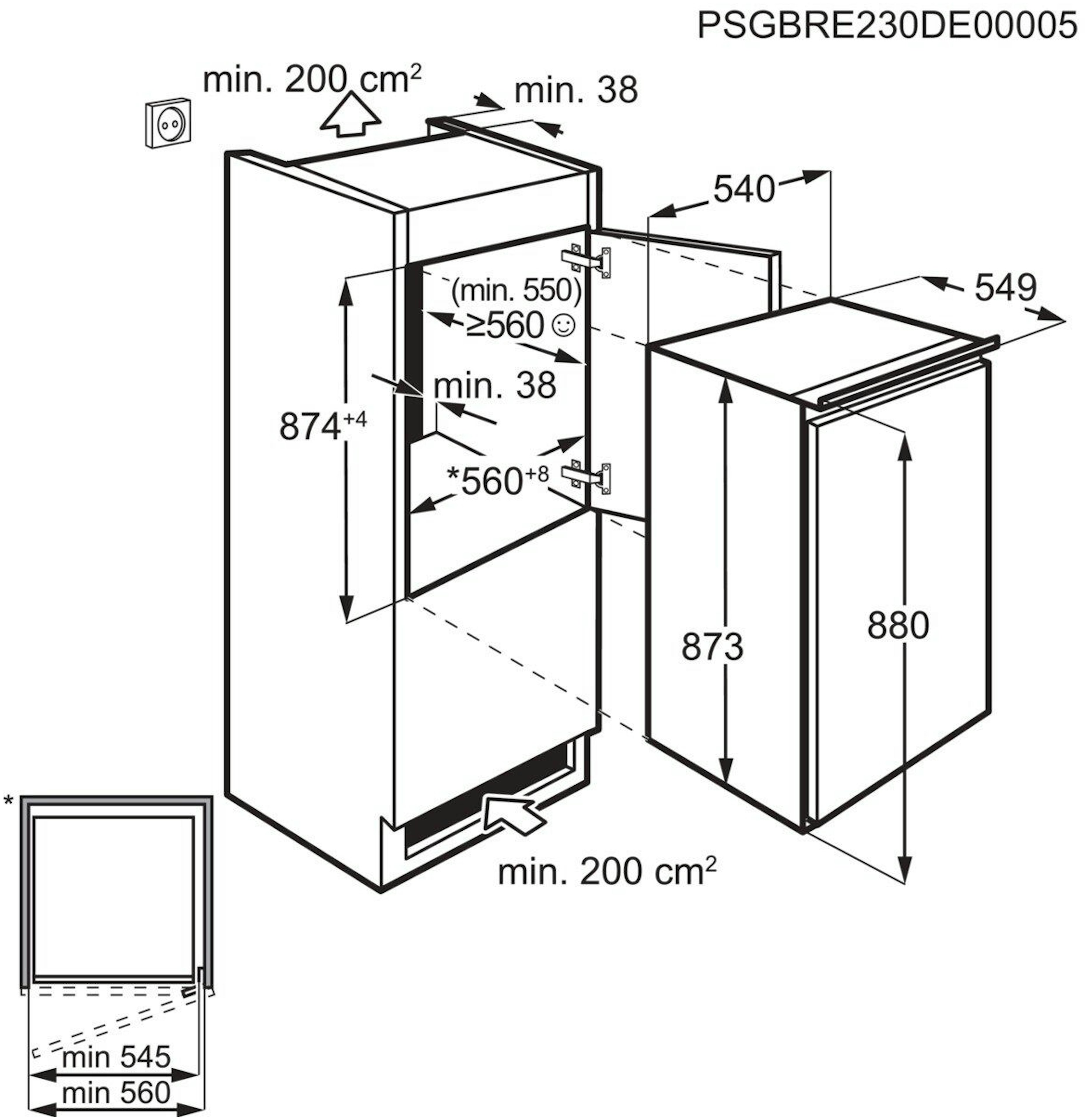 Electrolux LRB3AE88S inbouw koelkast afbeelding 5