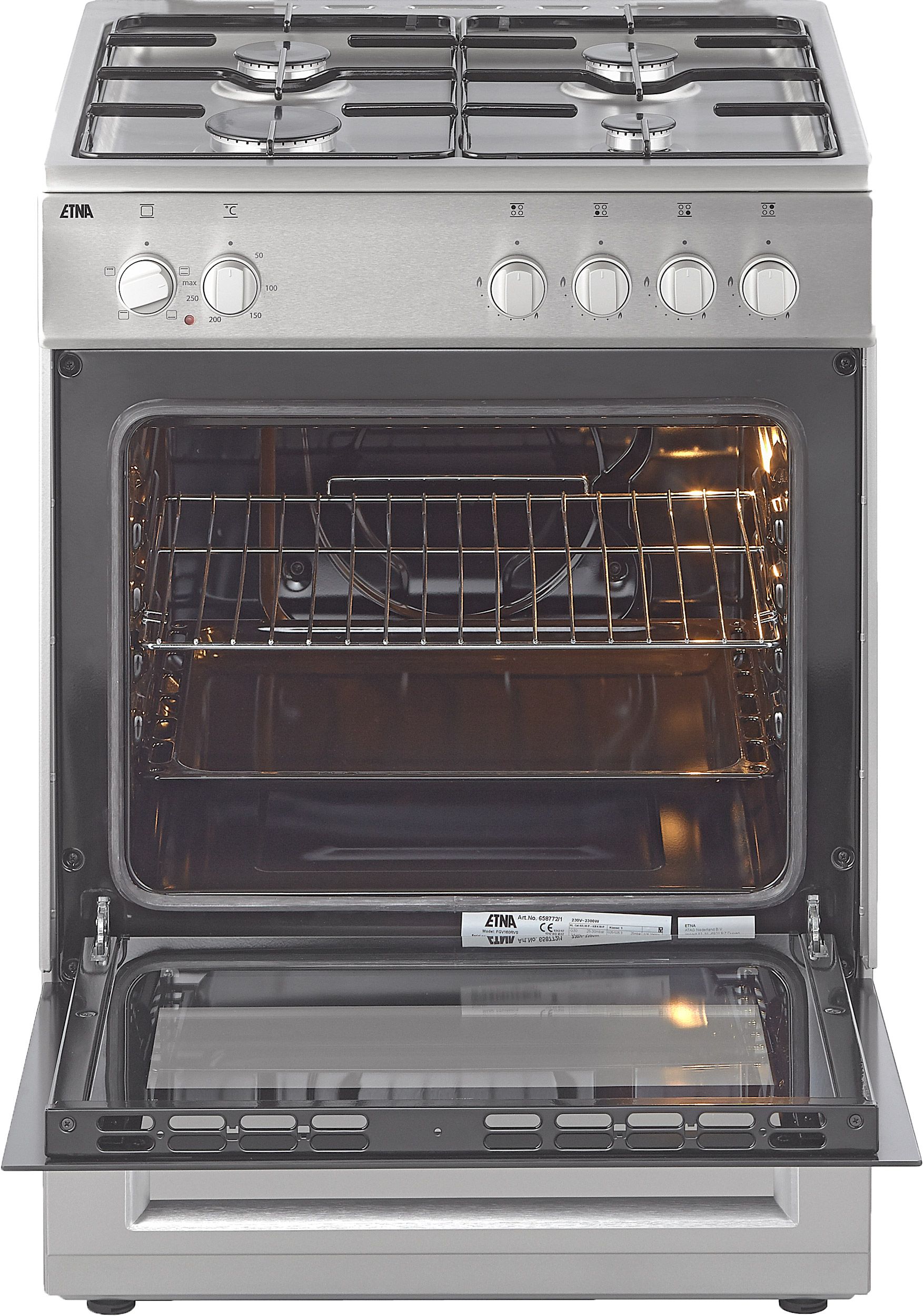 Etna FGV160RVS  fornuis afbeelding 5