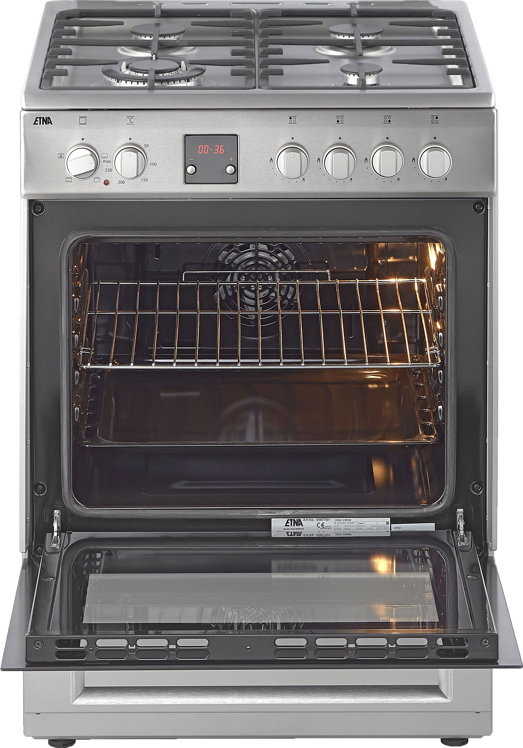 Etna fornuis  FGV460RVS afbeelding 4