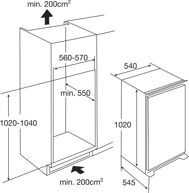 Etna KKD4102 inbouw koelkast afbeelding 5