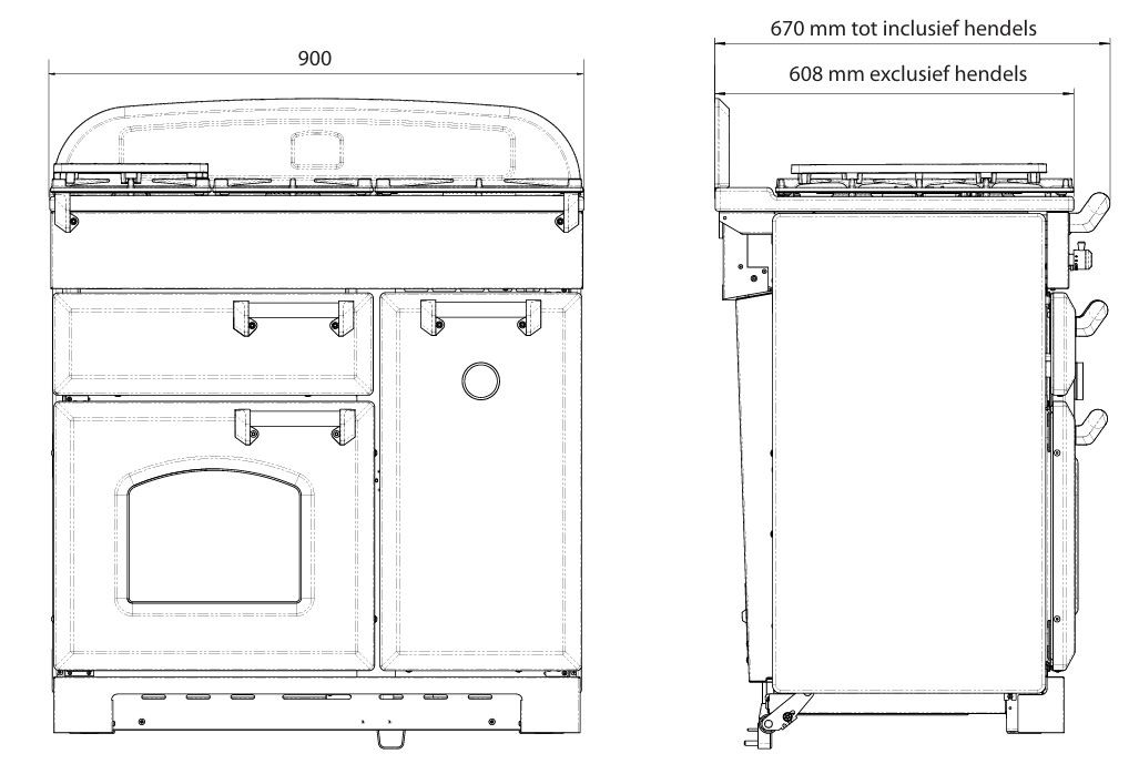Falcon fornuis CDL90DFCB/B-EU afbeelding 3