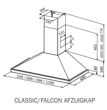 FHDC100SS/C Falcon afbeelding 2