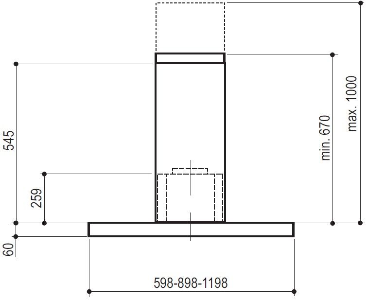 Falcon afzuigkap FHDSF1100BL/C afbeelding 3