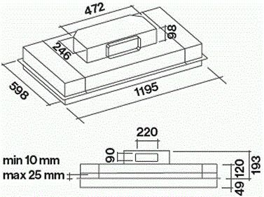 ALBA120W Falmec afbeelding 2