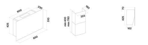 Falmec afzuigkap COVER85BL afbeelding 3