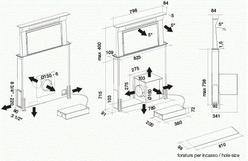 DOWN120D3R Falmec afbeelding 2