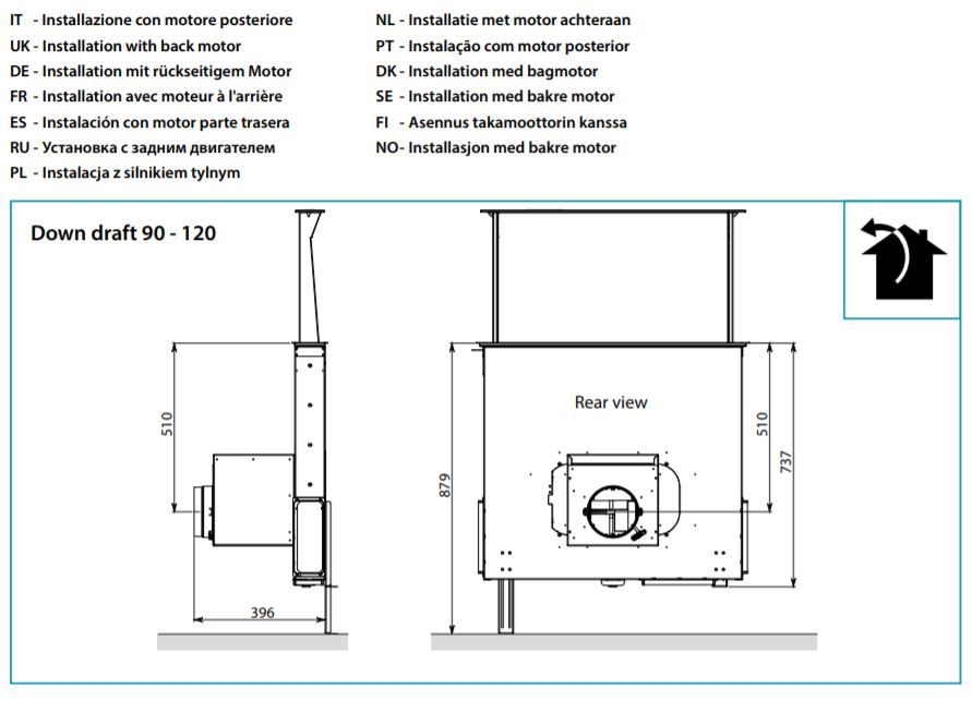 Falmec afzuigkap  DOWN90D3R afbeelding 4