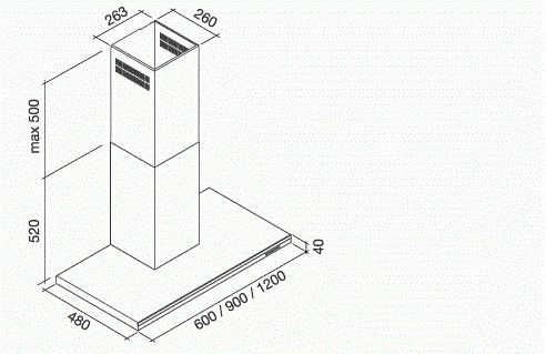LUMIN120W3BL Falmec afbeelding 2