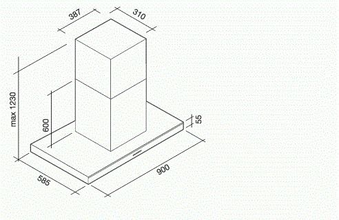 LUMIN90E3BL Falmec afbeelding 2