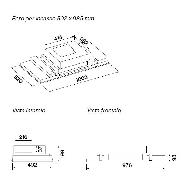 Falmec MIRAGE100  afzuigkap afbeelding 5
