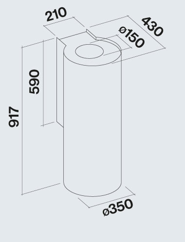 Falmec afzuigkap  POLAR35WG/E afbeelding 4