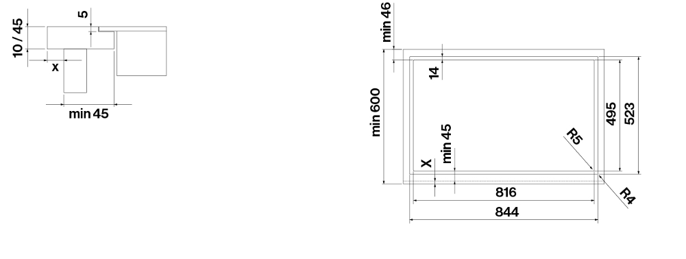 Falmec QUANTUM PRO EASY inbouw kookplaat afbeelding 5