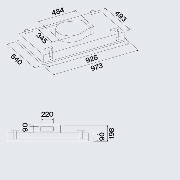 STELL97PLUSBL Falmec afbeelding 2