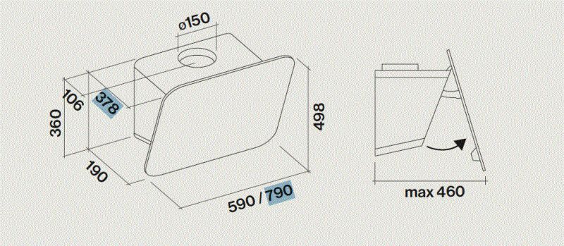 TAB60BL Falmec afbeelding 2