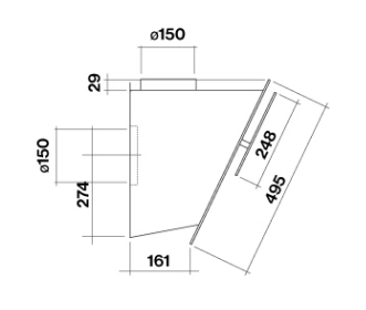 Falmec VERSO55BLE  afzuigkap afbeelding 5