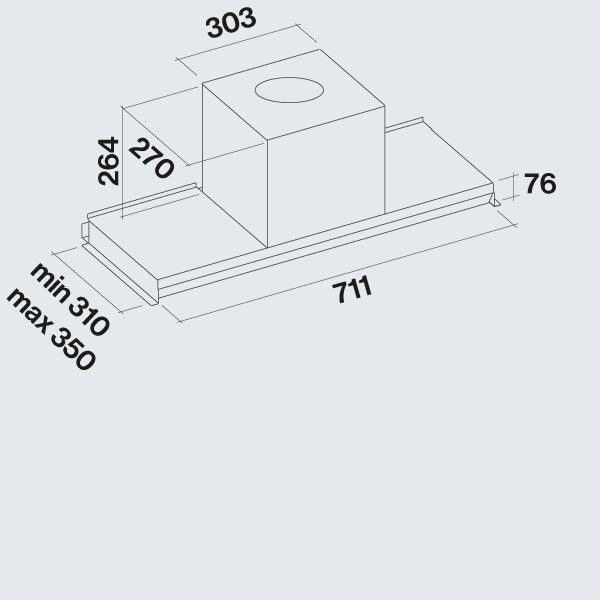 Falmec afzuigkap VIRGO75W3 afbeelding 3