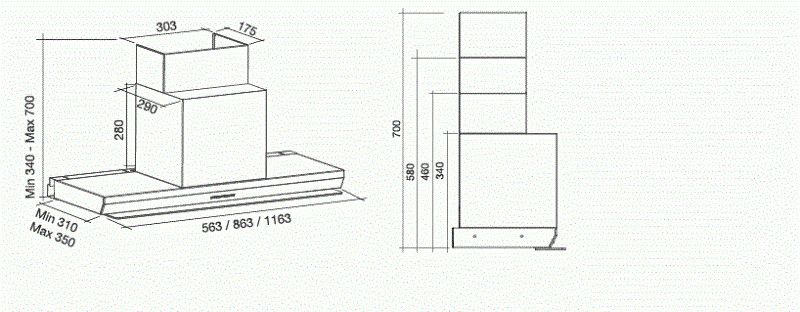 VIRGO90W3 Falmec afbeelding 2
