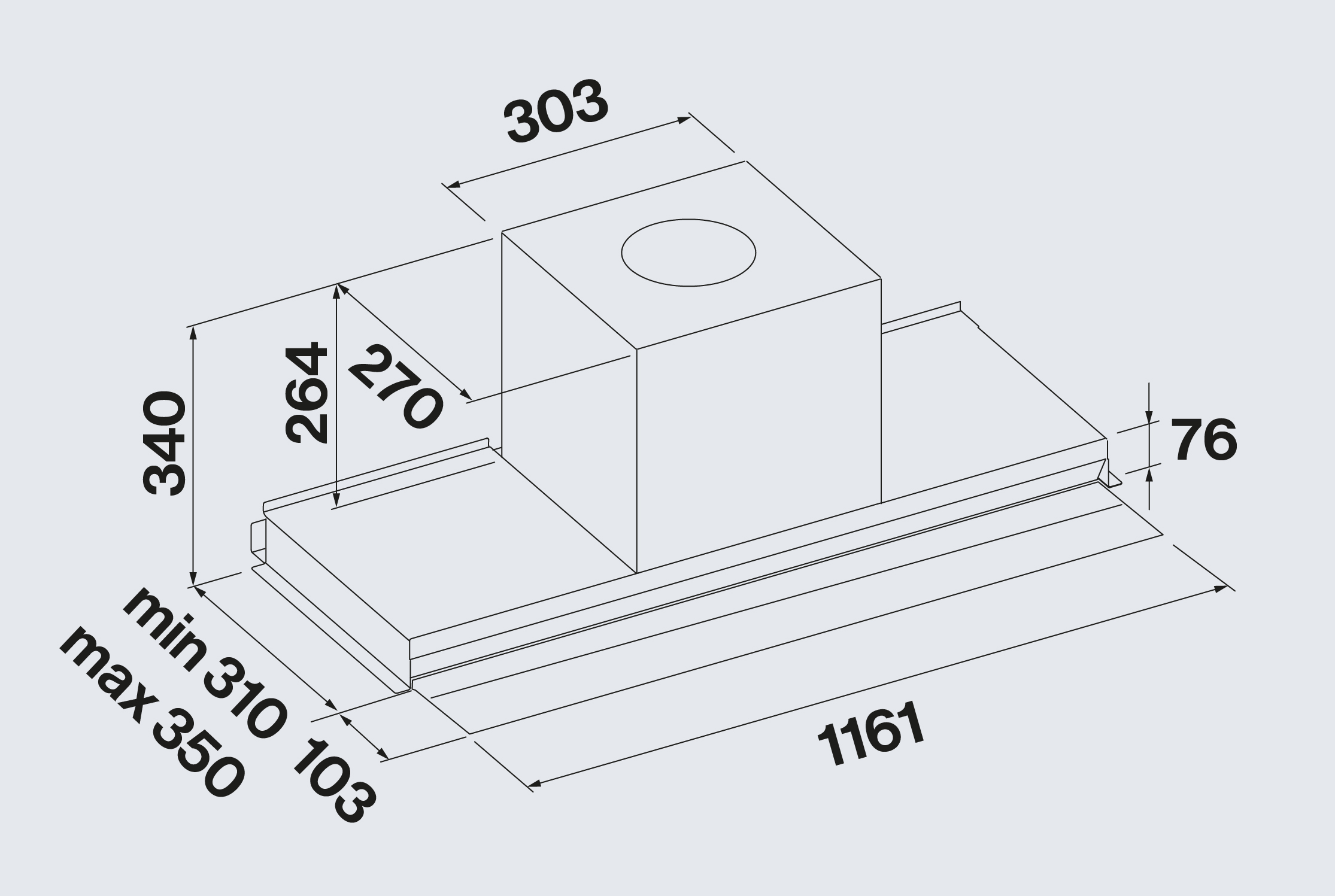 Falmec VIRGOTOUCH120W3  afzuigkap afbeelding 5