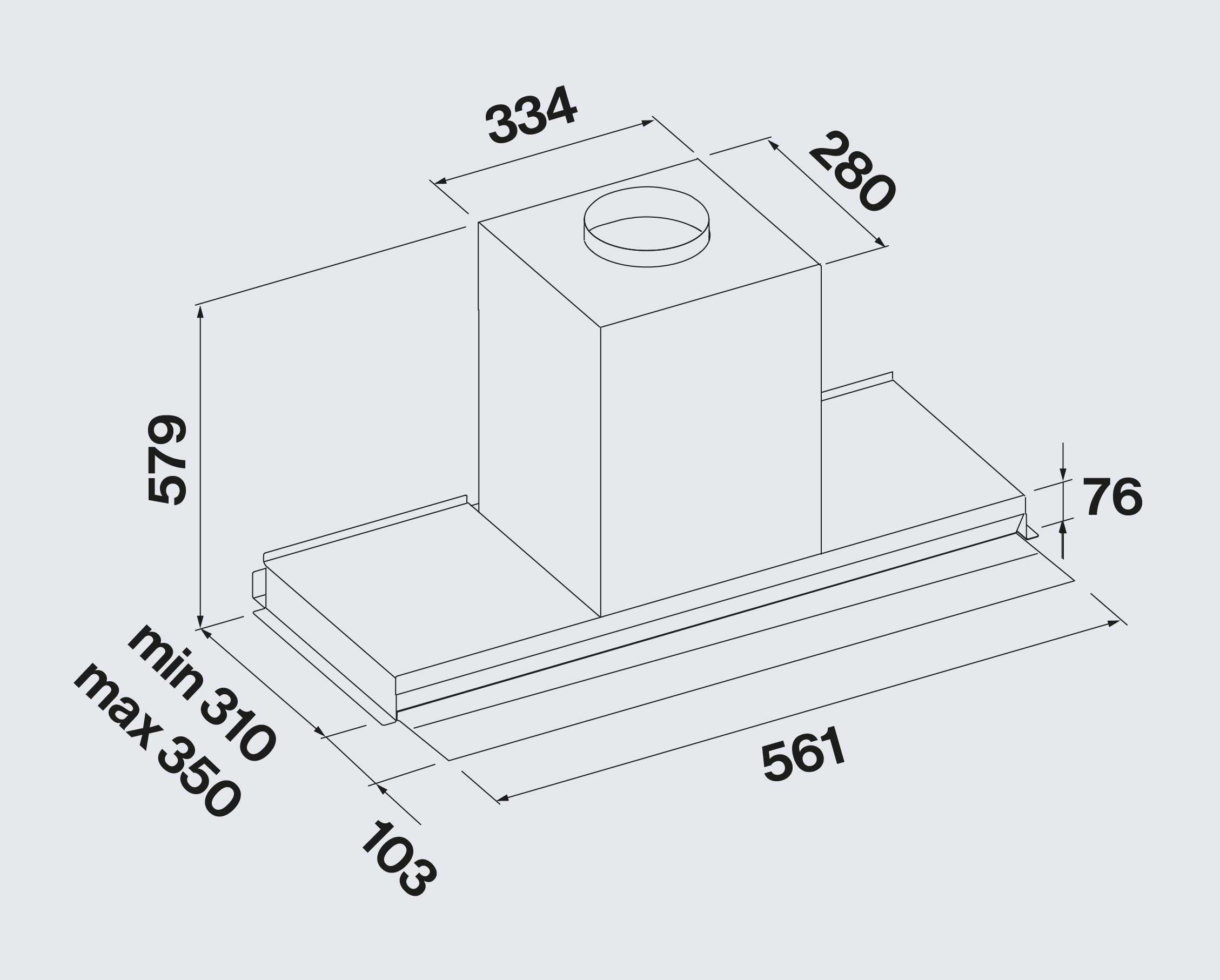 VIRGOTOUCH60NBL Falmec afbeelding 2