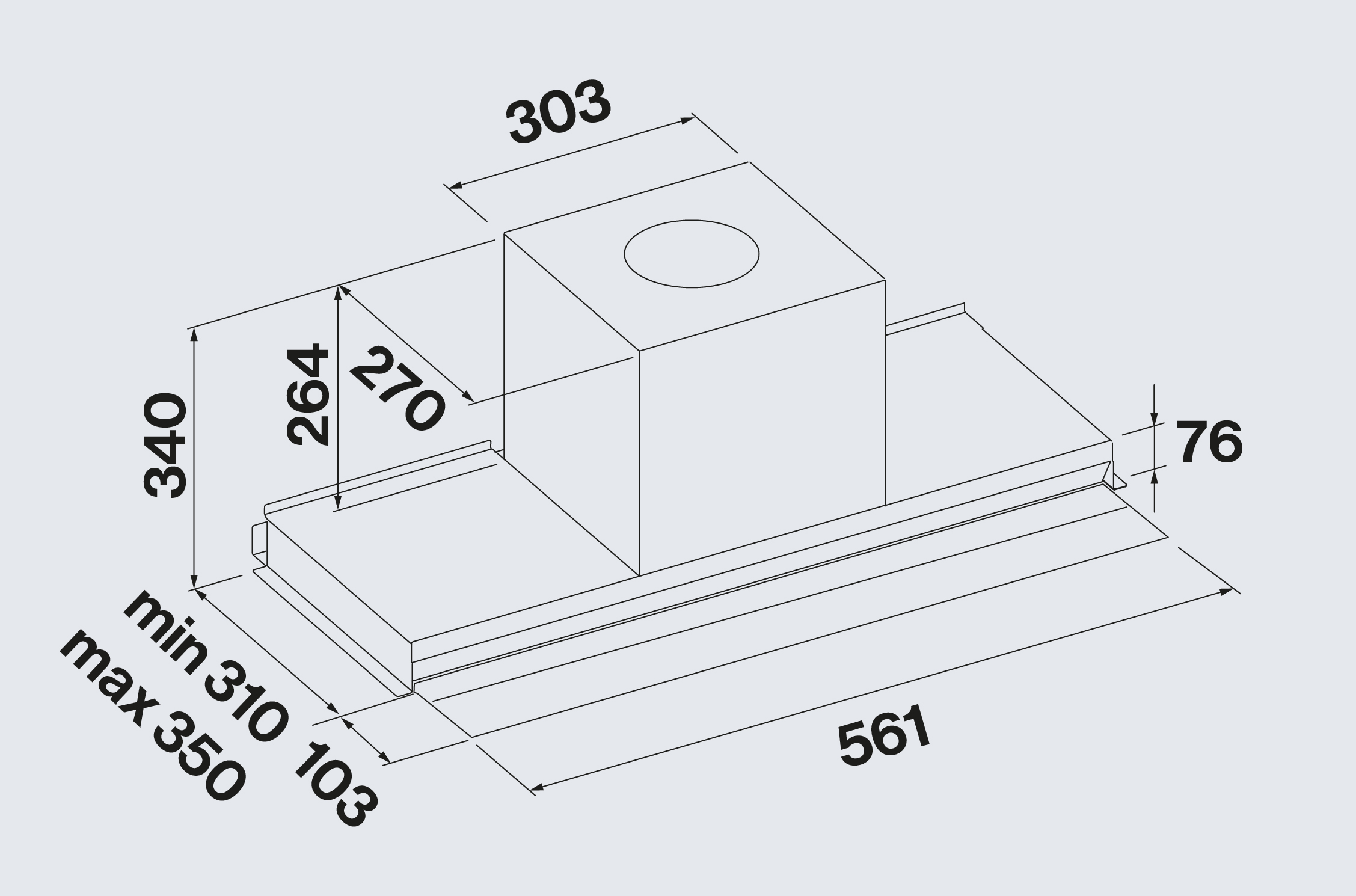 Falmec afzuigkap  VIRGOTOUCH60WBL afbeelding 4
