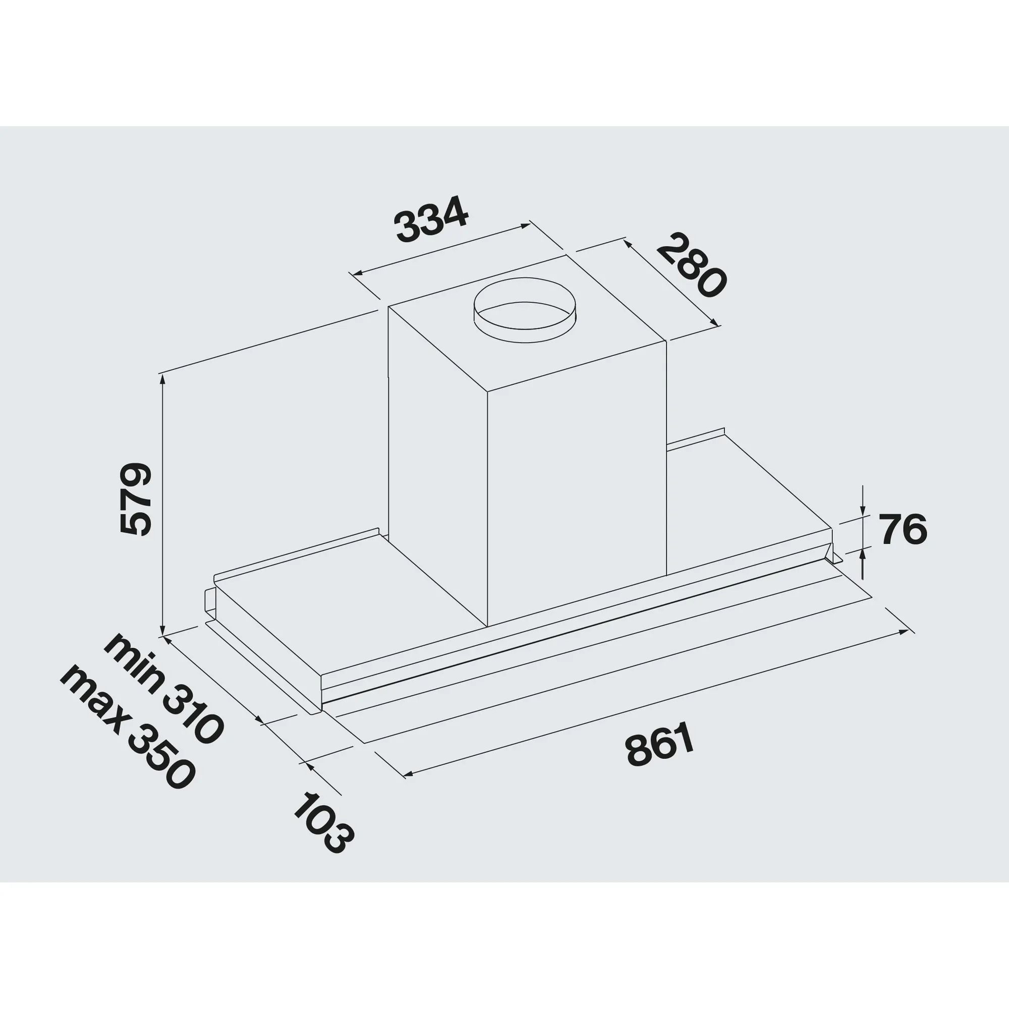Falmec afzuigkap  VIRGOTOUCH90NBL afbeelding 4