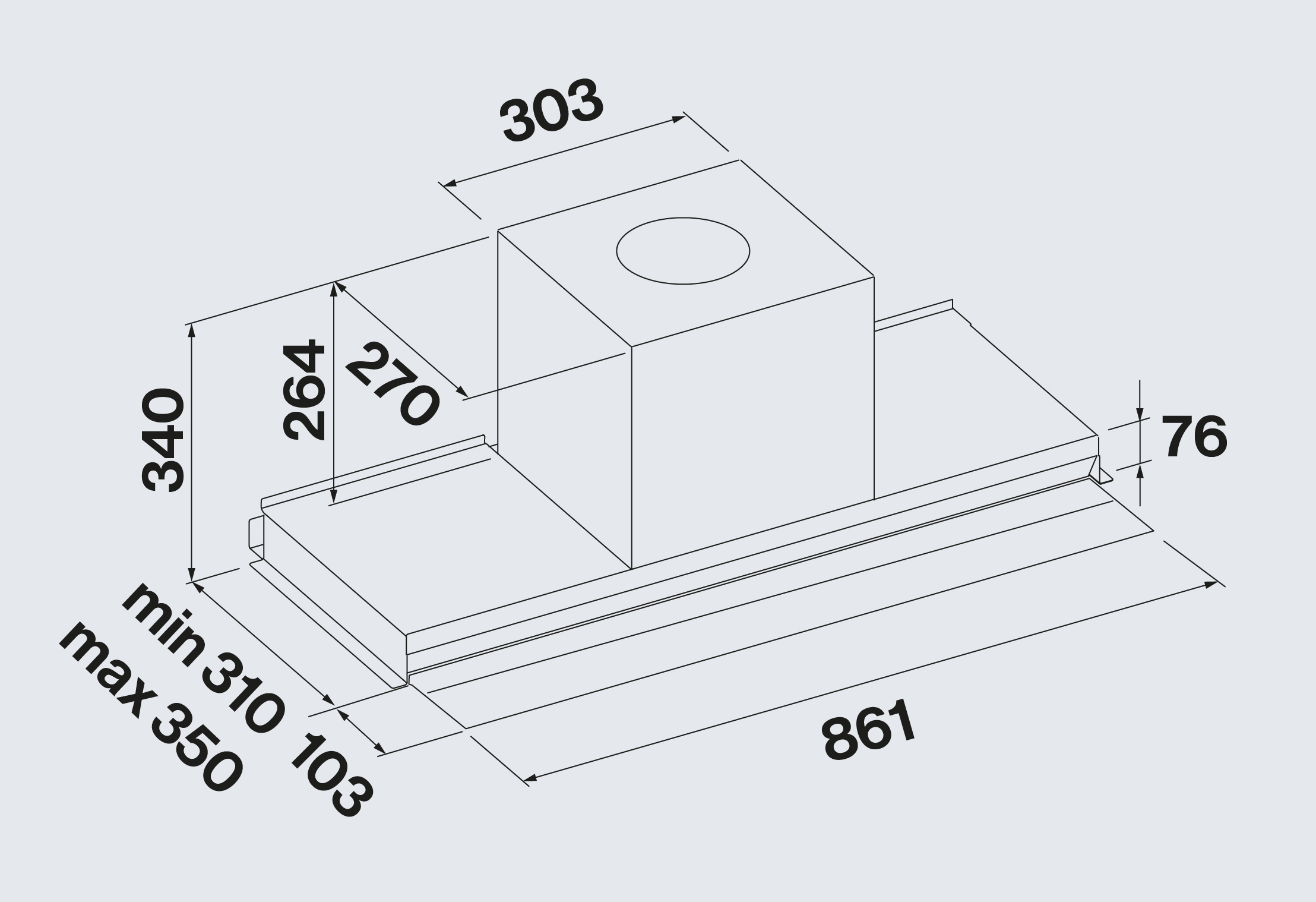 Falmec afzuigkap  VIRGOTOUCH90WBL afbeelding 4