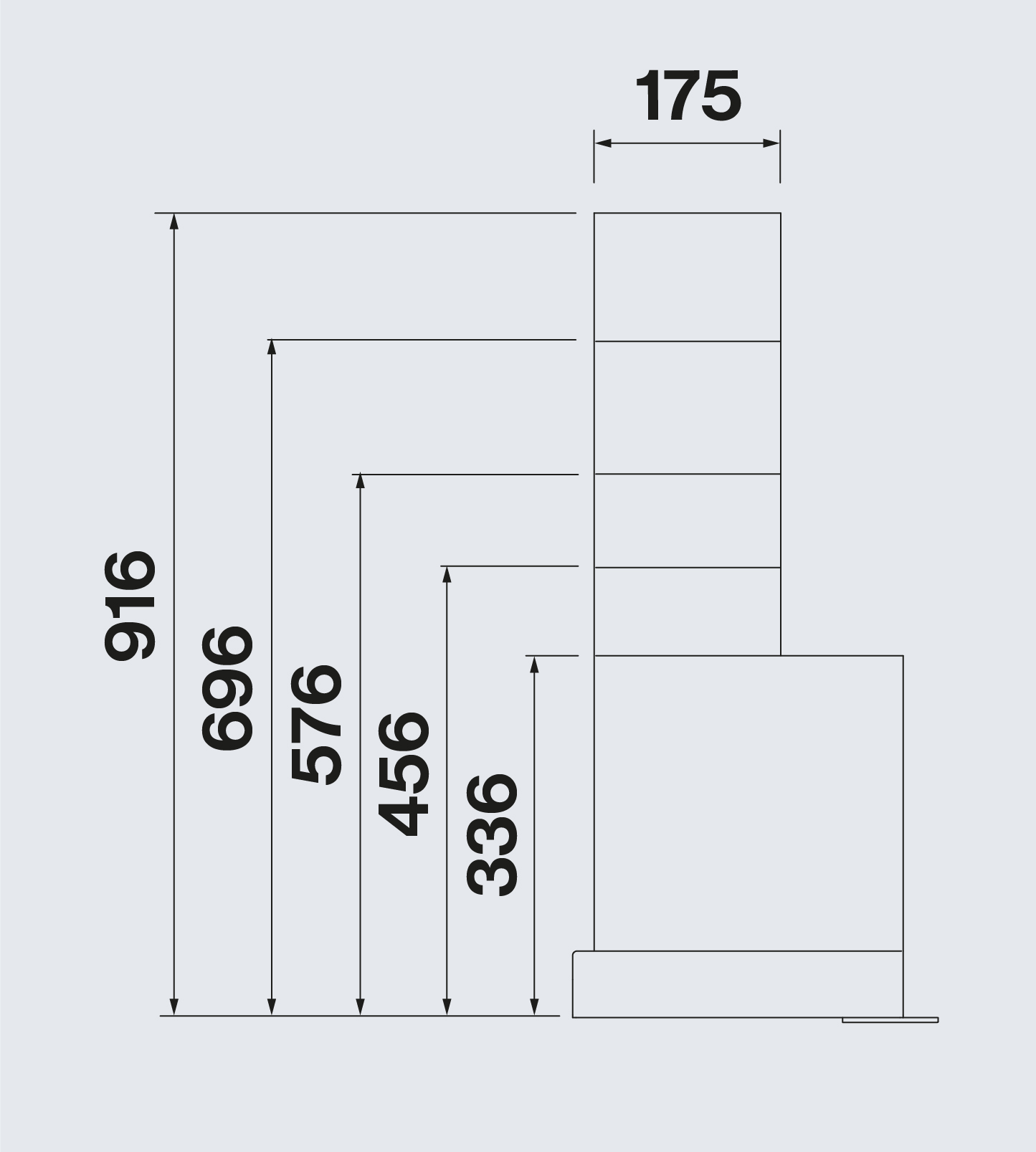 Falmec VIRGOTOUCH90WBL  afzuigkap afbeelding 5