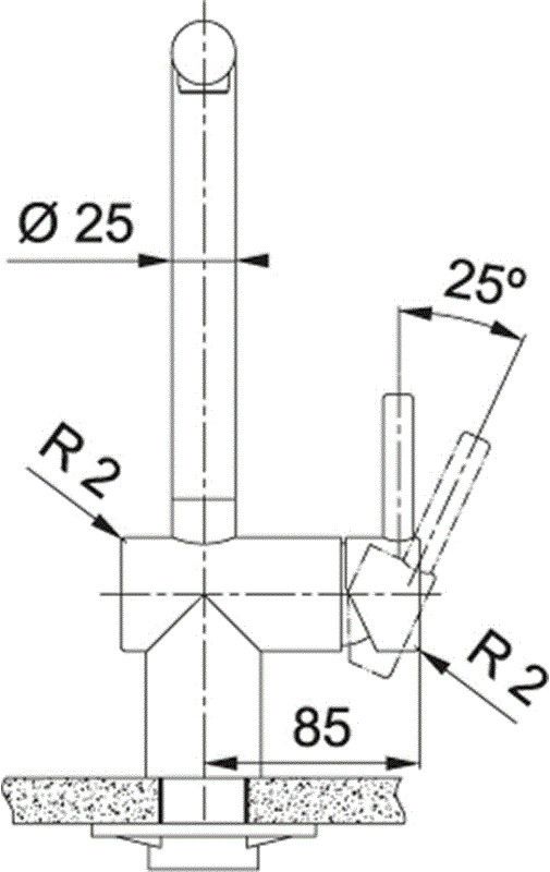 Franke keukenkraan Atlas Neo 1150628207 afbeelding 3