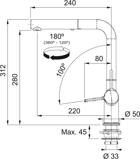 Franke keukenkraan  1150669769 afbeelding 4