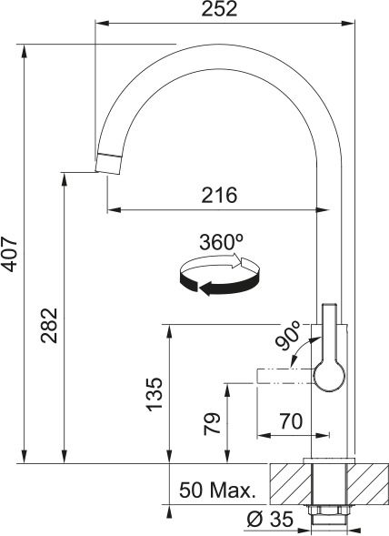 Franke 1150728384  keukenkraan afbeelding 5