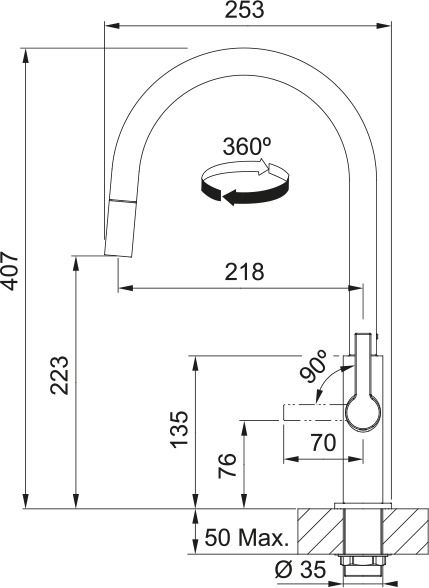 Franke 1150728389  keukenkraan afbeelding 5