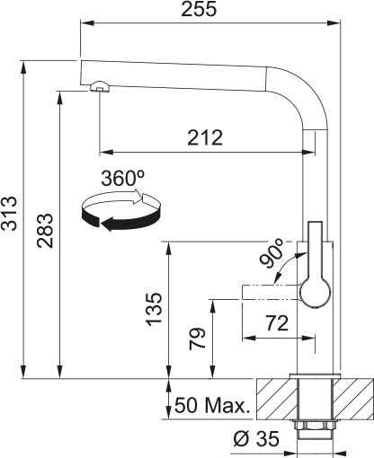 Franke keukenkraan  1150728390 afbeelding 4