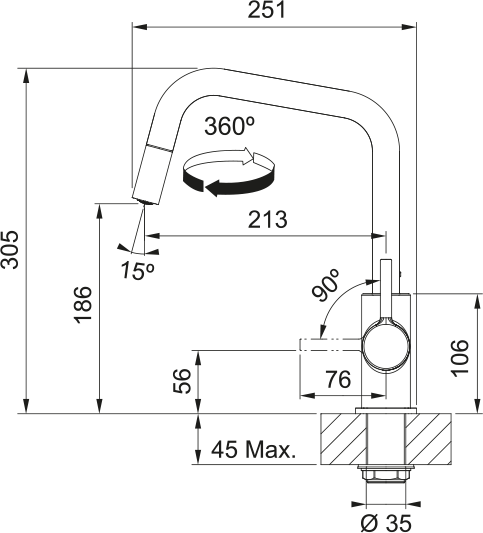 Franke 1150728477  keukenkraan afbeelding 5