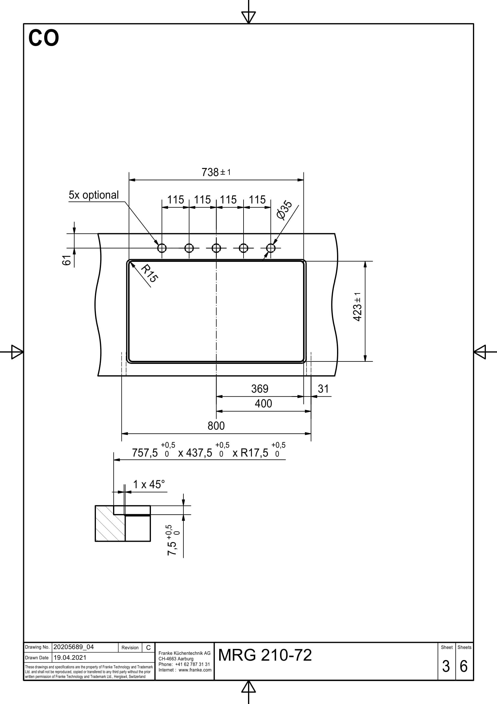 Franke 1350714632  spoelbak afbeelding 5