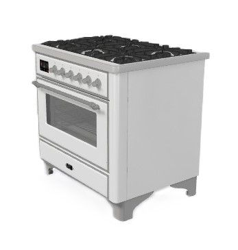 ILVE fornuis  M096DNE3/WHC afbeelding 4