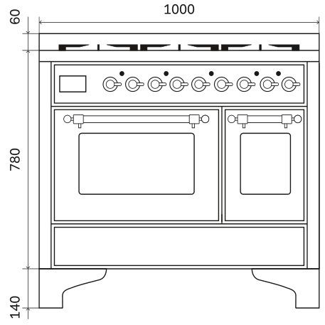 ILVE fornuis MDI106NE3/MGC afbeelding 3