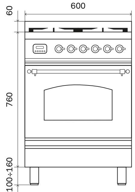 ILVE fornuis P06NE3/MGC afbeelding 3
