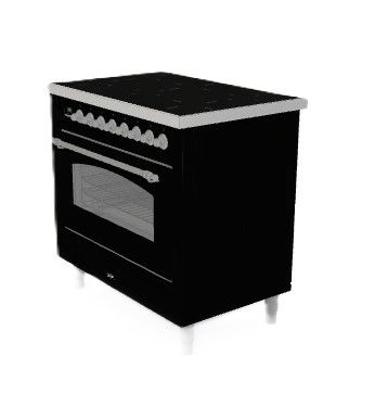 ILVE fornuis  PI096WE3/BK afbeelding 4