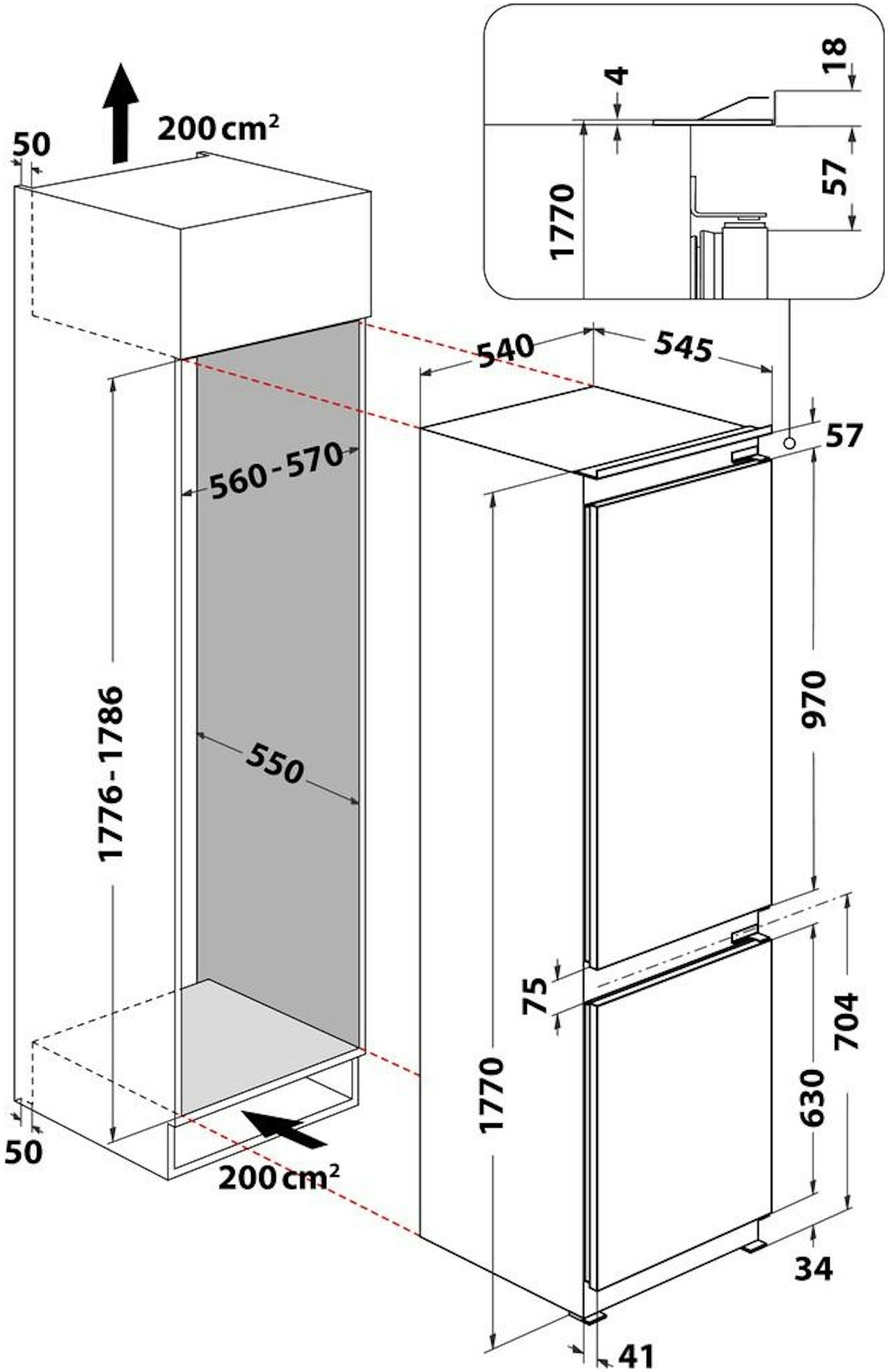 Indesit BI18A2D/I inbouw koelkast afbeelding 5