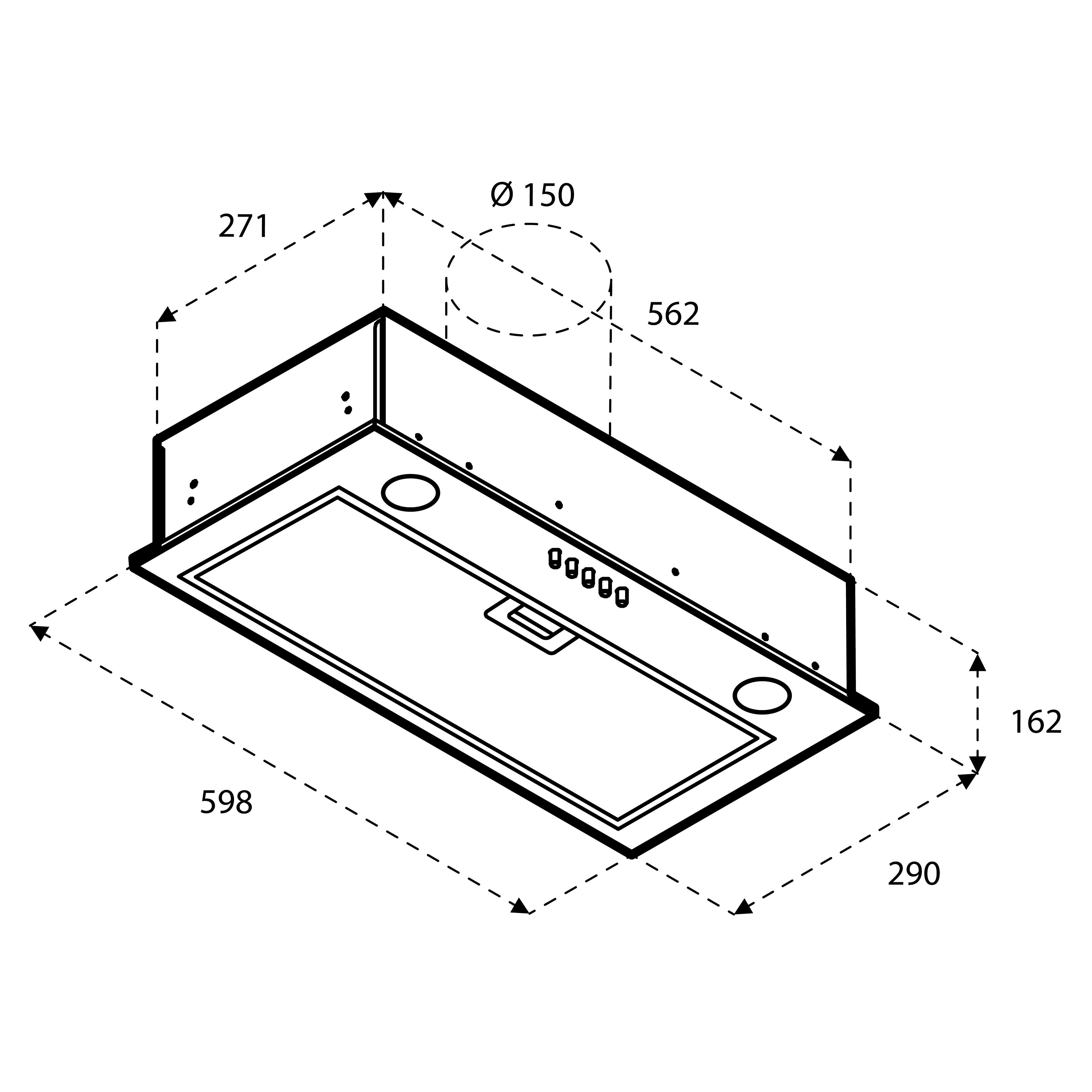 Inventum afzuigkap  AKI6005RVS afbeelding 4