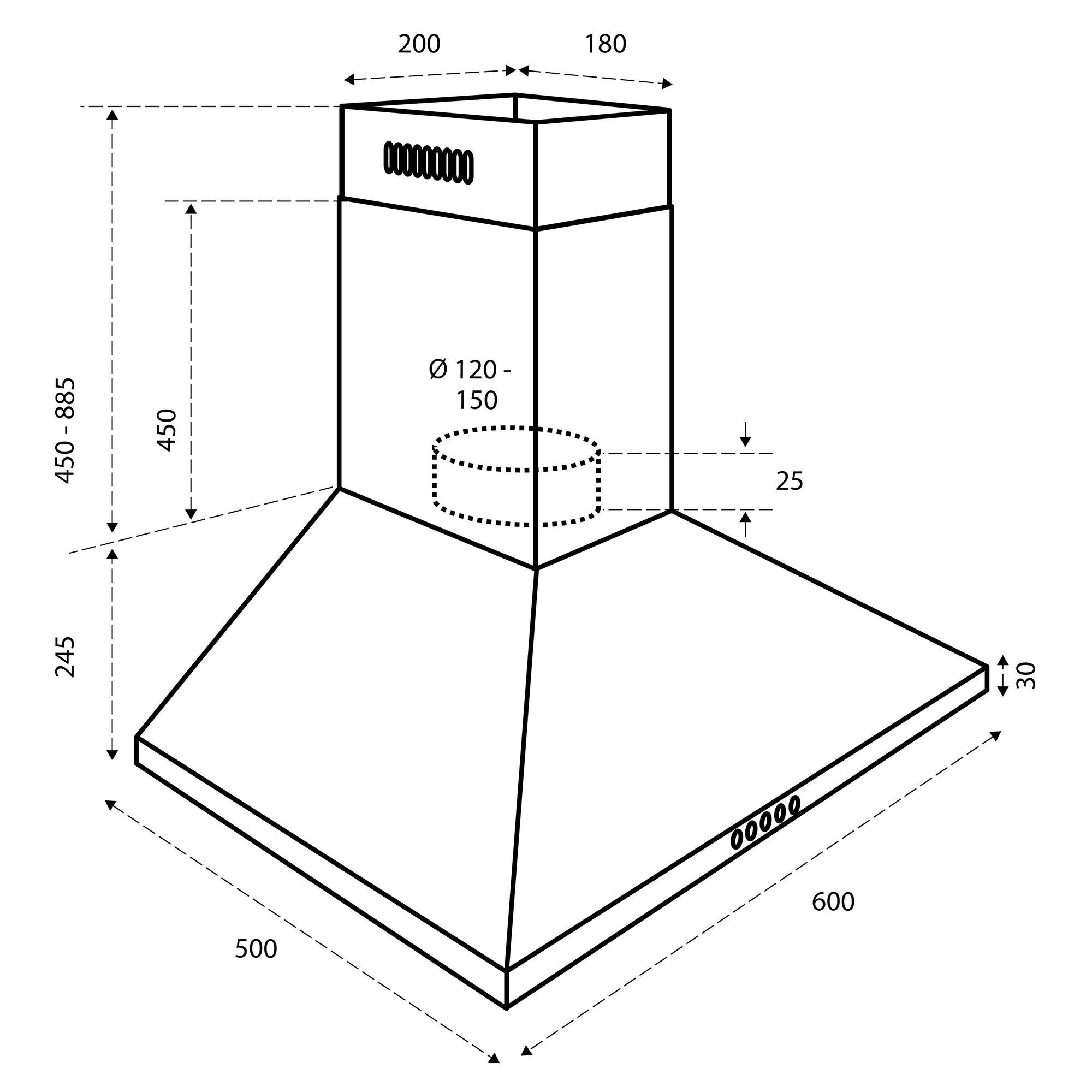Inventum afzuigkap  AKP6000ZWA afbeelding 4