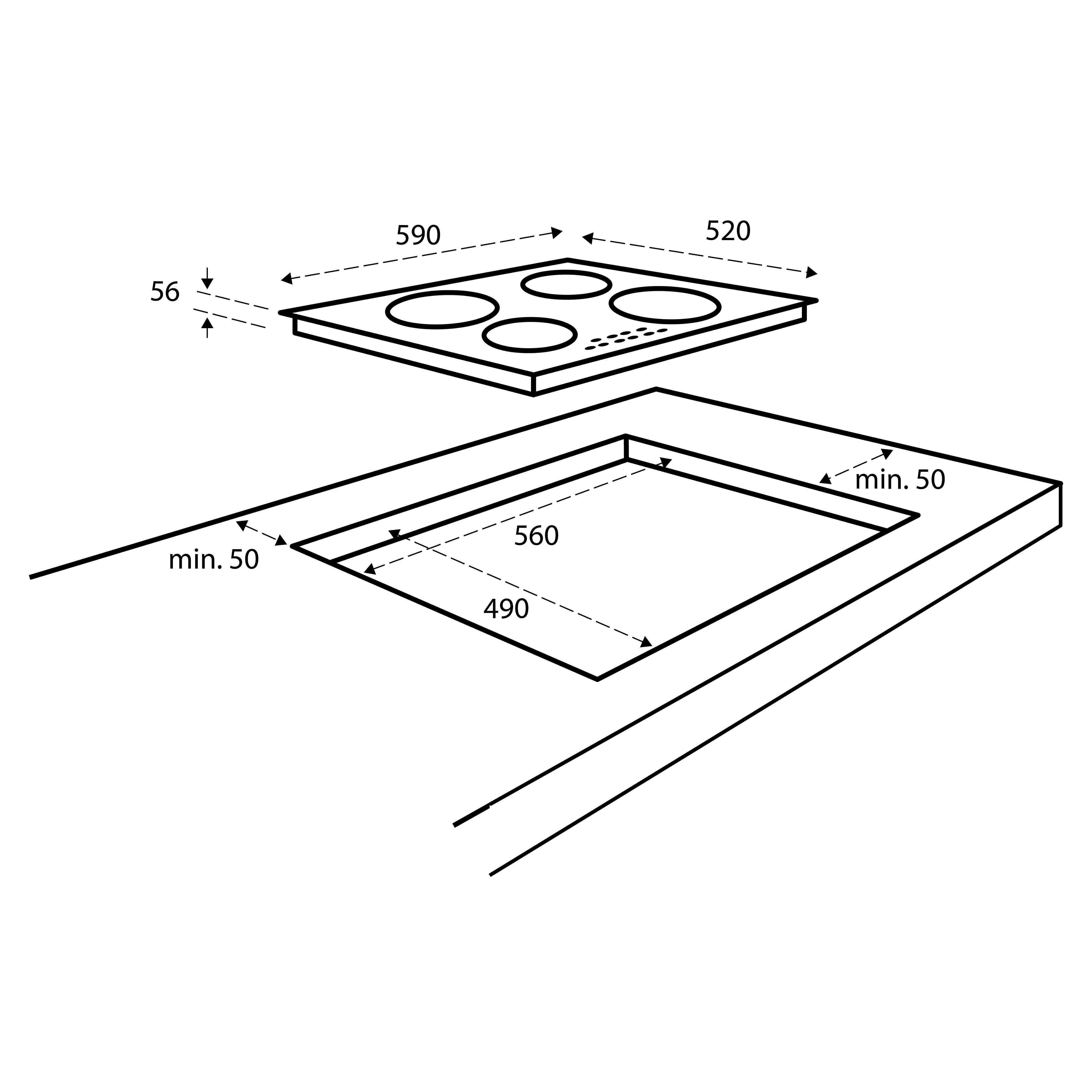 Inventum IKI6010 inbouw kookplaat afbeelding 5