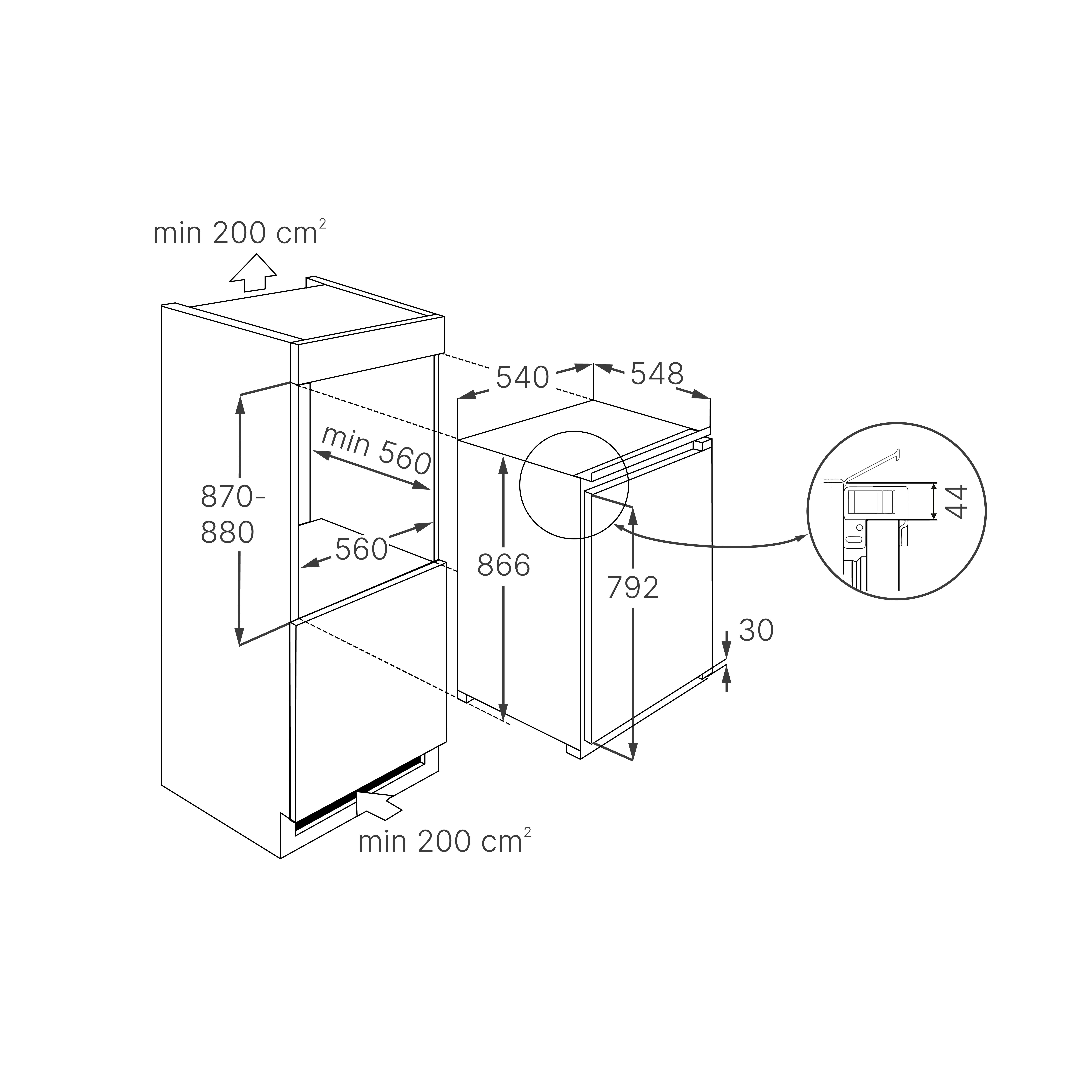 Kuppersbusch koelkast inbouw FK2540.0I afbeelding 4