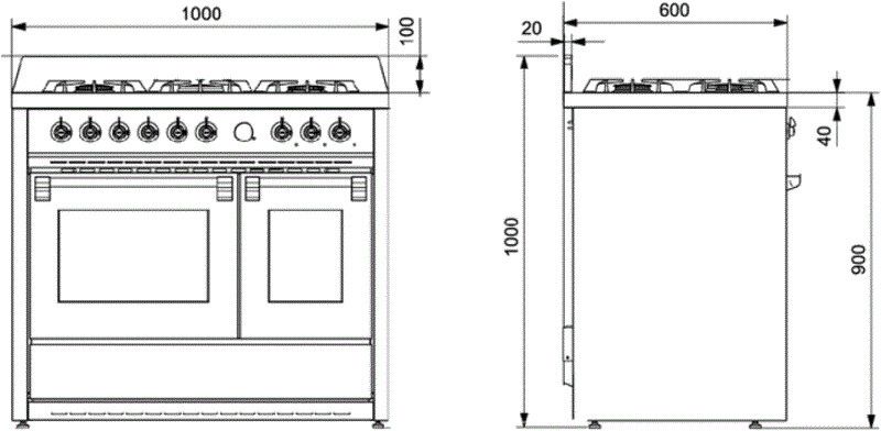 Lancelloti fornuis LCRC10FF-5FISA afbeelding 3